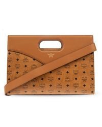 MCM - Medium Diamond Visetos Top Handle Bag - Lyst