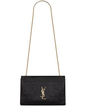 Saint Laurent Medium Kate Reversible Shoulder Bag - White