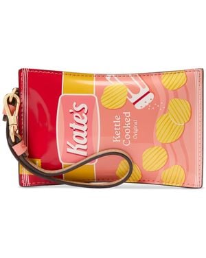 Kate Spade Snack Time Patent Card Case Wristlet - Pink