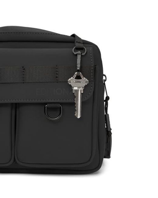 EDITION22 Black Lockpoint Frontal Sling Bag
